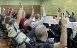 Assembleia de Porto Alegre, foi realizada na sede estadual do Sindicato no dia 24 de novembro | Foto: Igor Sperotto
