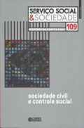 Capa Livro: Sociedade civil e controle social, 208 p.