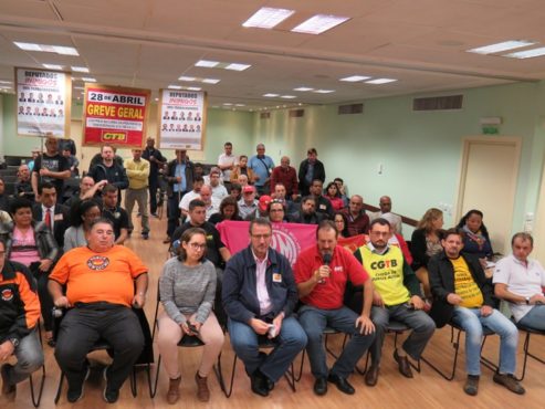 Representantes de centrais sindicais fizeram balanço das adesões a dois dias da greve