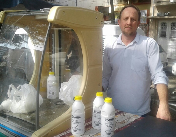 Scheuer, engenheiro de alimentos e produtor de leite orgânico de Novo Hamburgo: barreiras contra agrotóxicos dos vizinhos