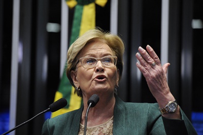 Senadora do PP gaúcho Ana Amélia Lemos, aliada de Temer, foi relatora do Plano de recuperação fiscal dos estados