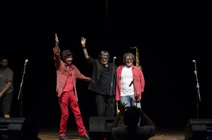 Los 3 Plantados: Jimi Joe, King Jim e Bebeto Alves, transplantados em 2013, comemoraram com um espetáculo musical na Ecarta