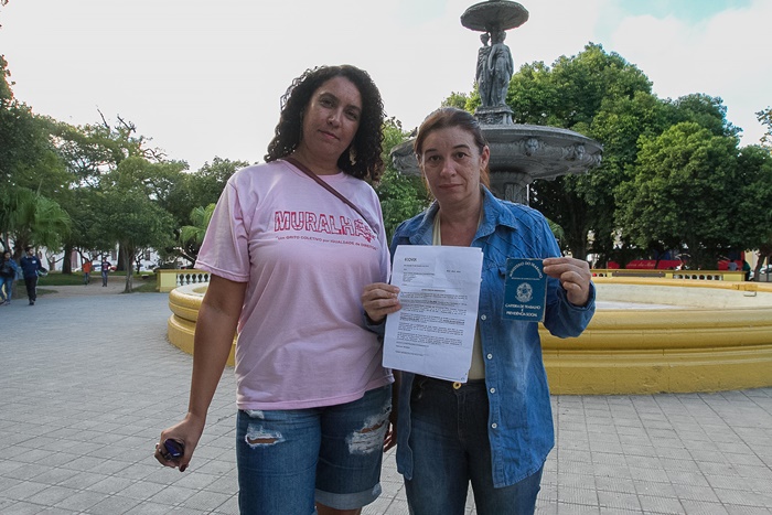 Kelly e Ivania, que atuaram nas plataformas, integram o coletivo de mulheres em defesa do trabalho e direitos