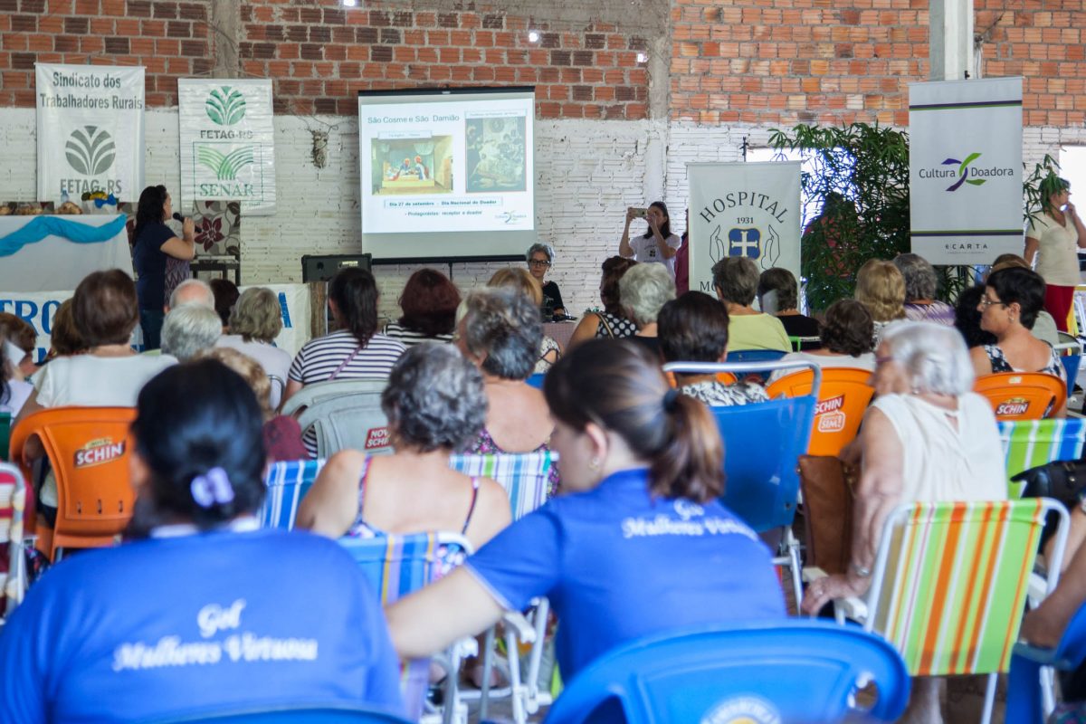 Palestra e depoimentos para a Comunidade da Linha Pinheiro Machado, em Brochier