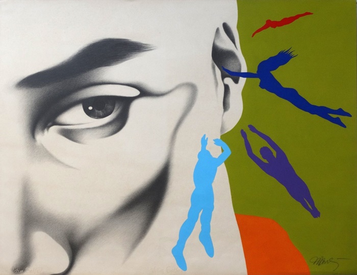 “Cada cabeça, uma sentença”, grafite e tinta acrílica sobre papel (1989)