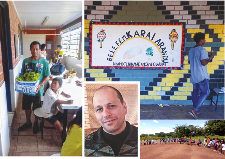 Sandro Costa da Silva atua na Escola Estadual Indígena de Ensino Fundamental Karaí Arandu, em Viamão