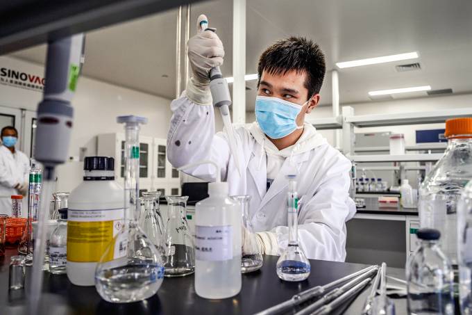 Laboratório da chinesa Sinovac, detentora da pantente da Coronavac, que é produzida no Brasil pelo Butantan