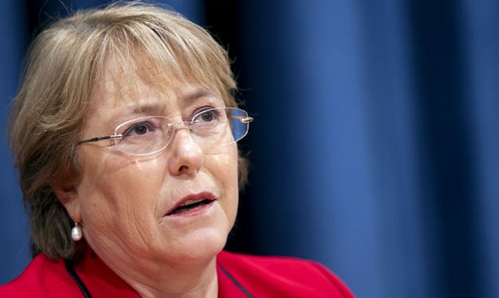 Michelle Bachelet: "Apesar das afirmações de Israel de que muitos dos edifícios [em Gaza] estavam abrigando grupos armados ou sendo usados para propósitos militares, não vimos indícios a esse respeito"