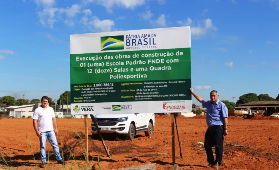De 460 projetos de escolas anunciados em 2018 | Foto: Dieny Vieira/ Prefeitura Municipal de Vera (MT)