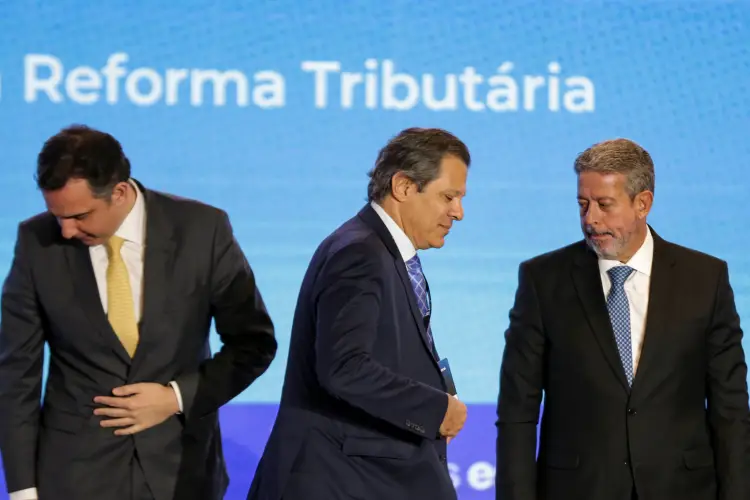 Reforma Tributária na pauta dos presidentes do Senado Rodrigo Pacheco e da Câmara Arthur Lira e do ministro da Fazenda Fernando Haddad